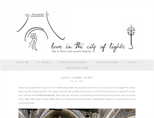 Tablet Screenshot of loveinthecityoflights.com